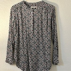 Loft long sleeve blouse small petite